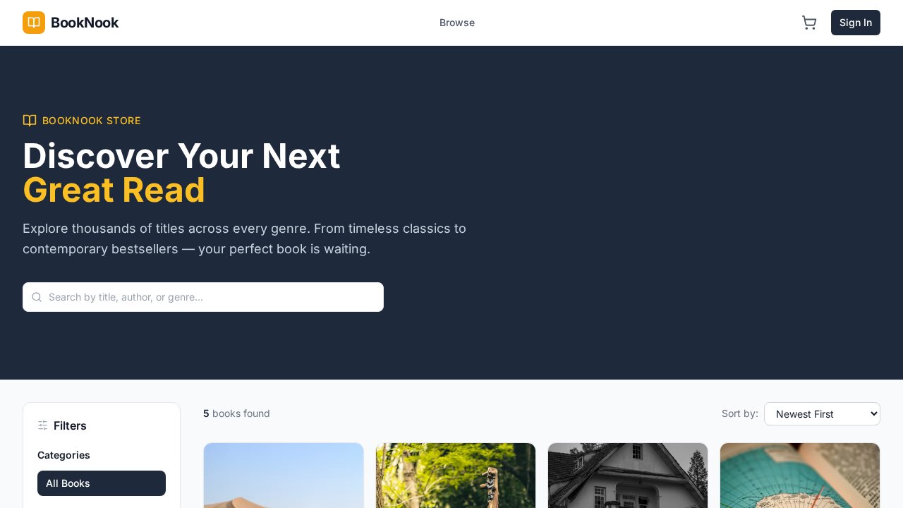 BookNook template preview