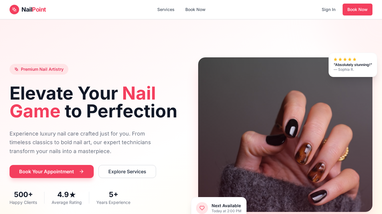NailPoint template preview